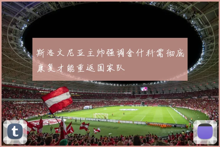 斯洛文尼亚主帅强调舍什科需彻底康复才能重返国家队